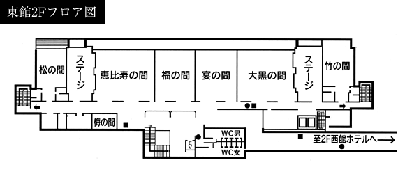 東館2Fフロア図